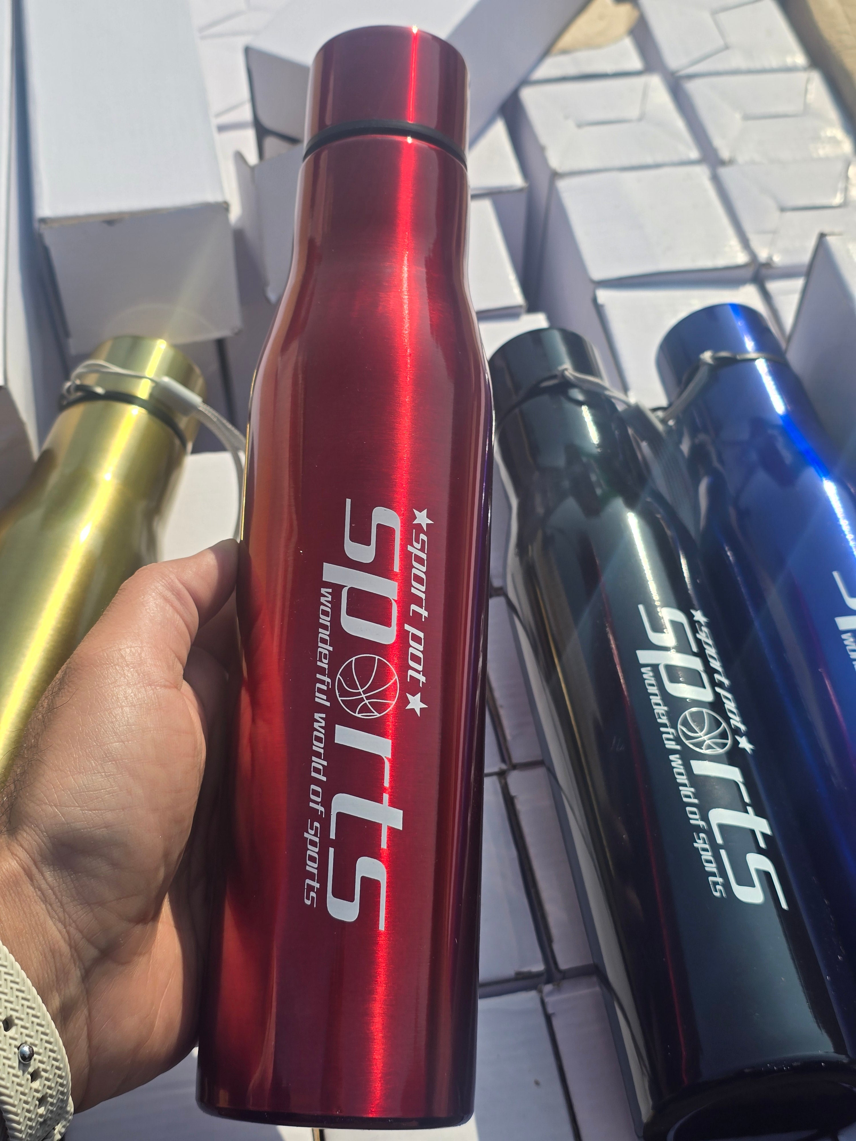 Sports Water Bottle 1000ml Stainless Steel Vacuum Flask Thermos Flask Coffee Pot