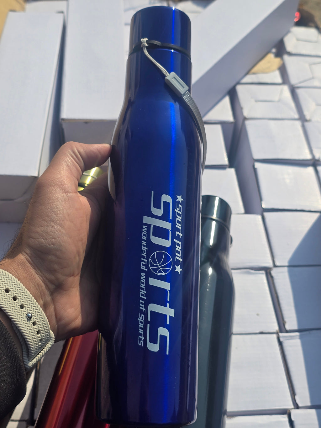 Sports Water Bottle 1000ml Stainless Steel Vacuum Flask Thermos Flask Coffee Pot