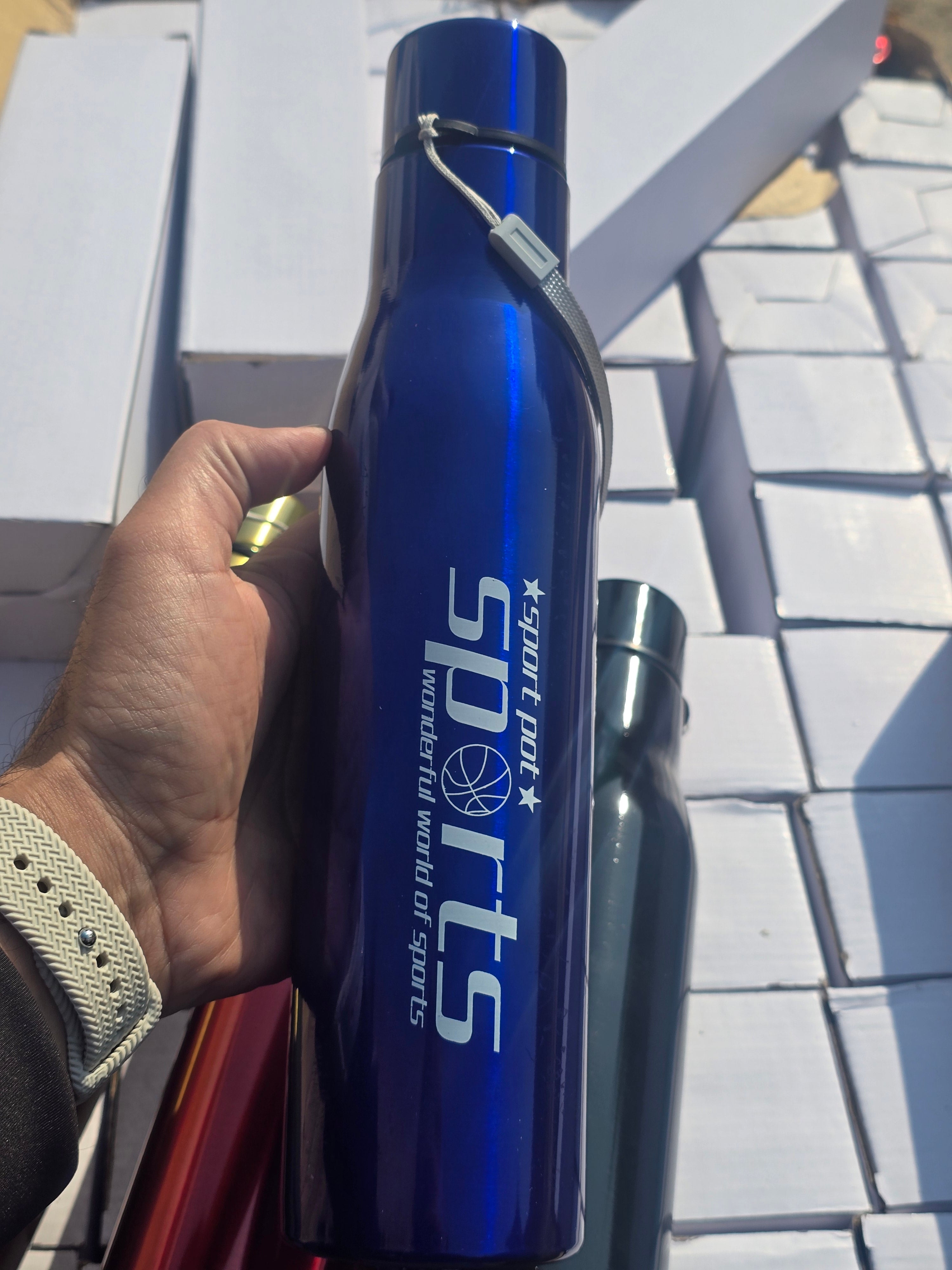 Sports Water Bottle 1000ml Stainless Steel Vacuum Flask Thermos Flask Coffee Pot
