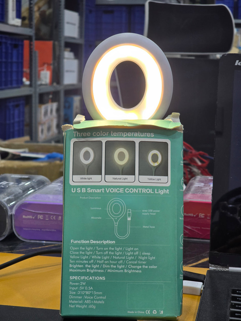 USB Smart Voice Control Light