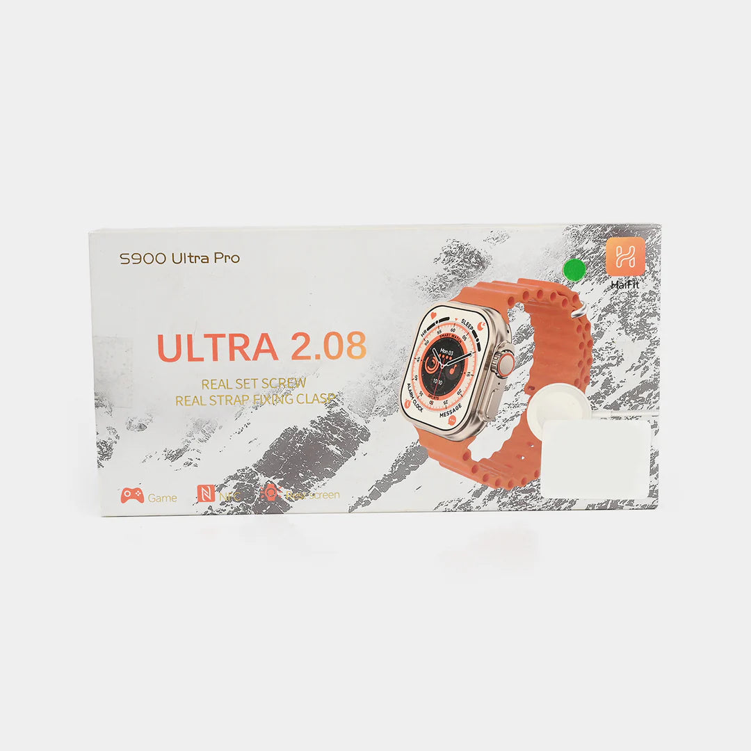 S900 Ultra smart 2.08 Inch Bluetooth Smart Watch Band for Android iOS - Call Message WhatsApp Complete Health & Fitness Smart