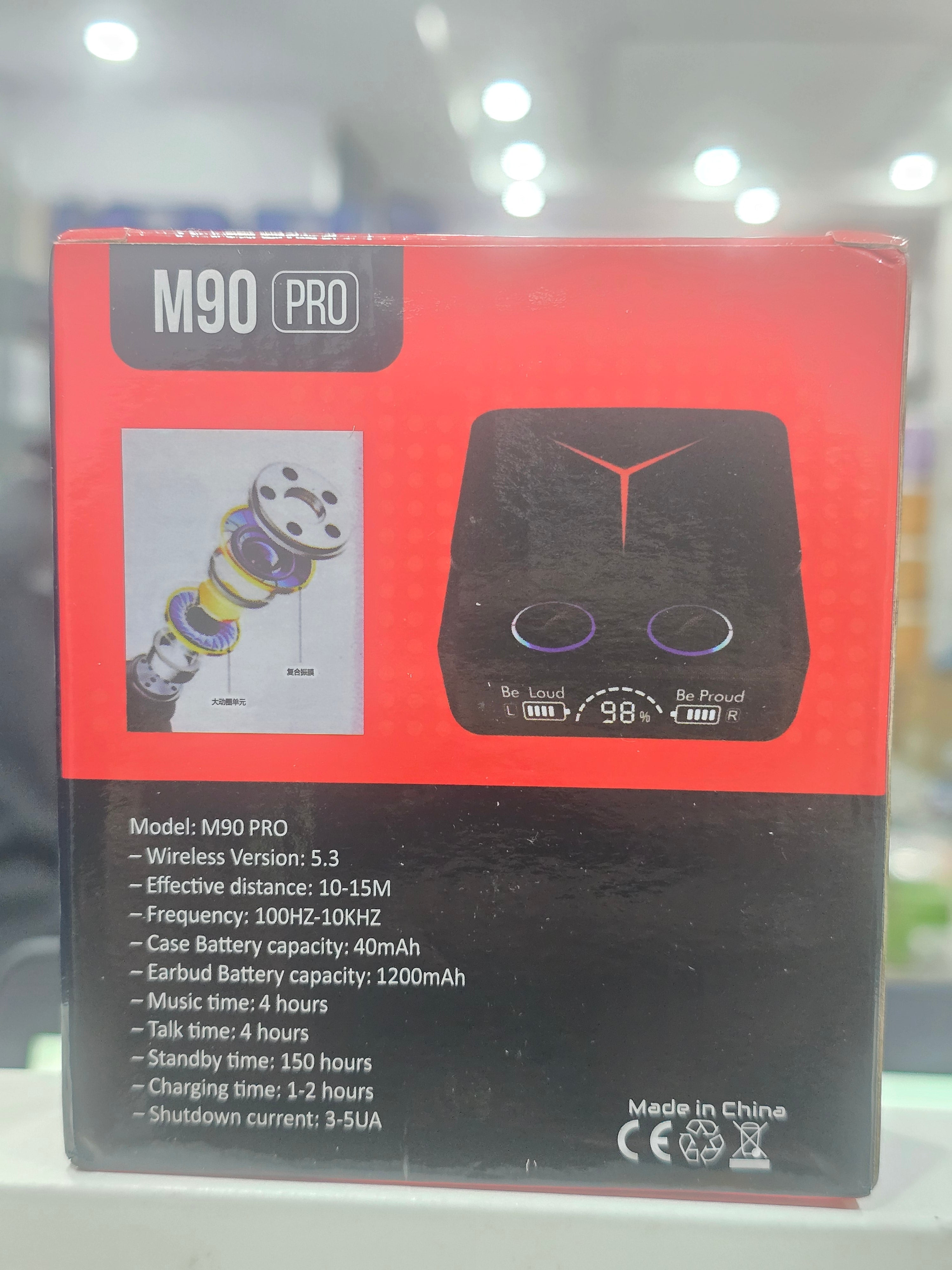 M90 Pro True Wireless Gaming Earbuds | Bluetooth 5.3 | ENC Noise Cancellation