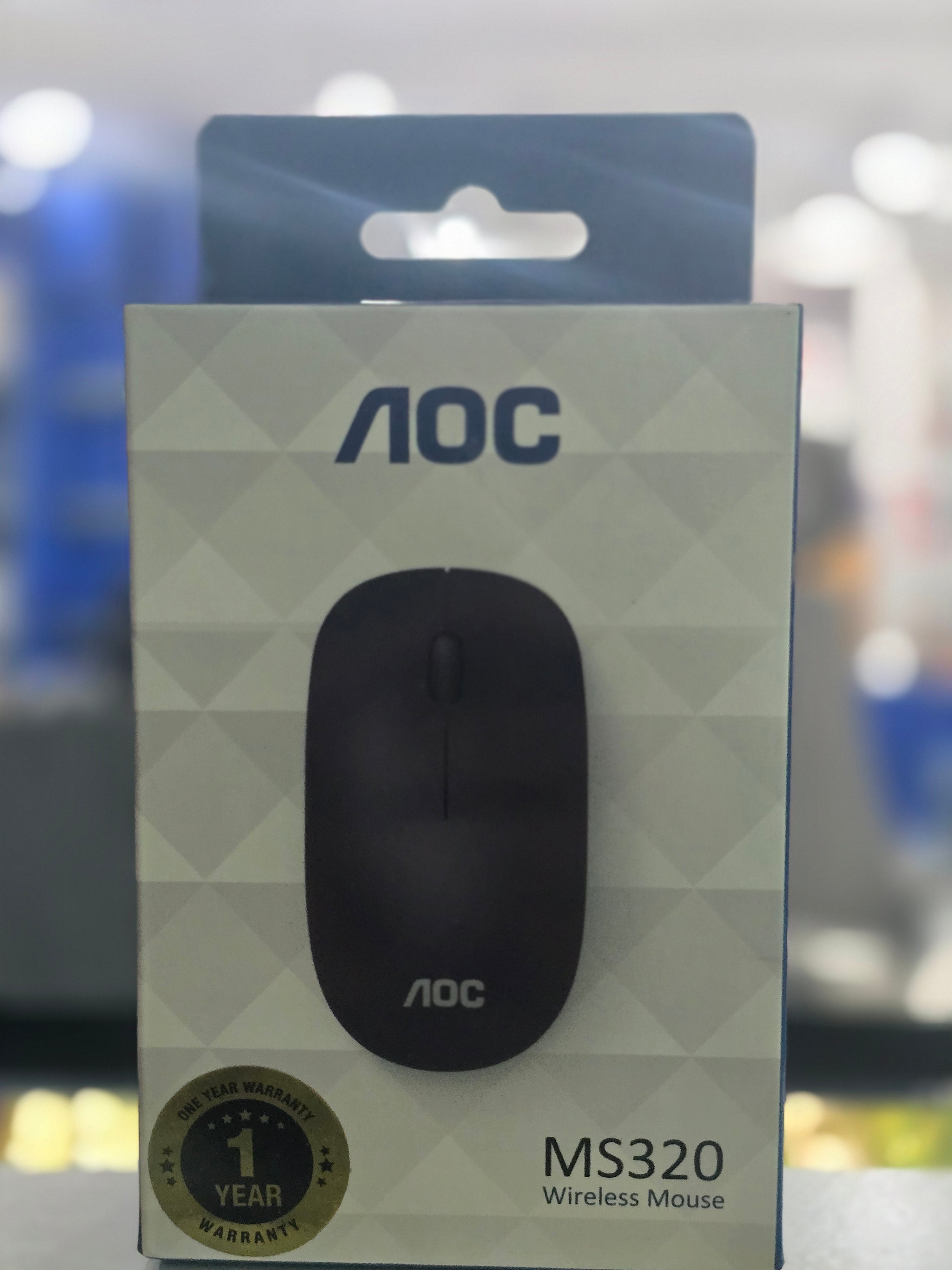 AOC MS320 Wireless Mouse 1600 DPI – 2.4GHz Ambidextrous USB Mouse
