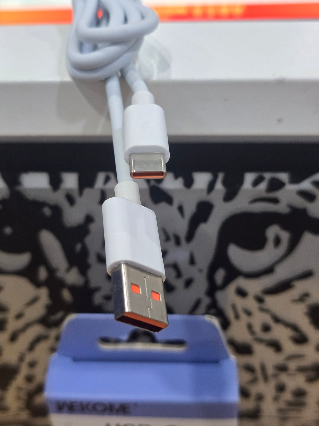 Wekome USB-A to USB-C Super Fast Charging Cable 120W – 1 Meter | Original with 1 Year Warranty