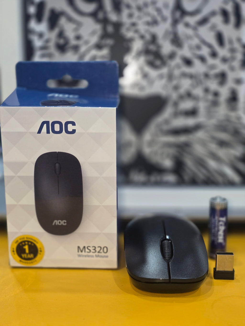 AOC MS320 Wireless Mouse 1600 DPI – 2.4GHz Ambidextrous USB Mouse