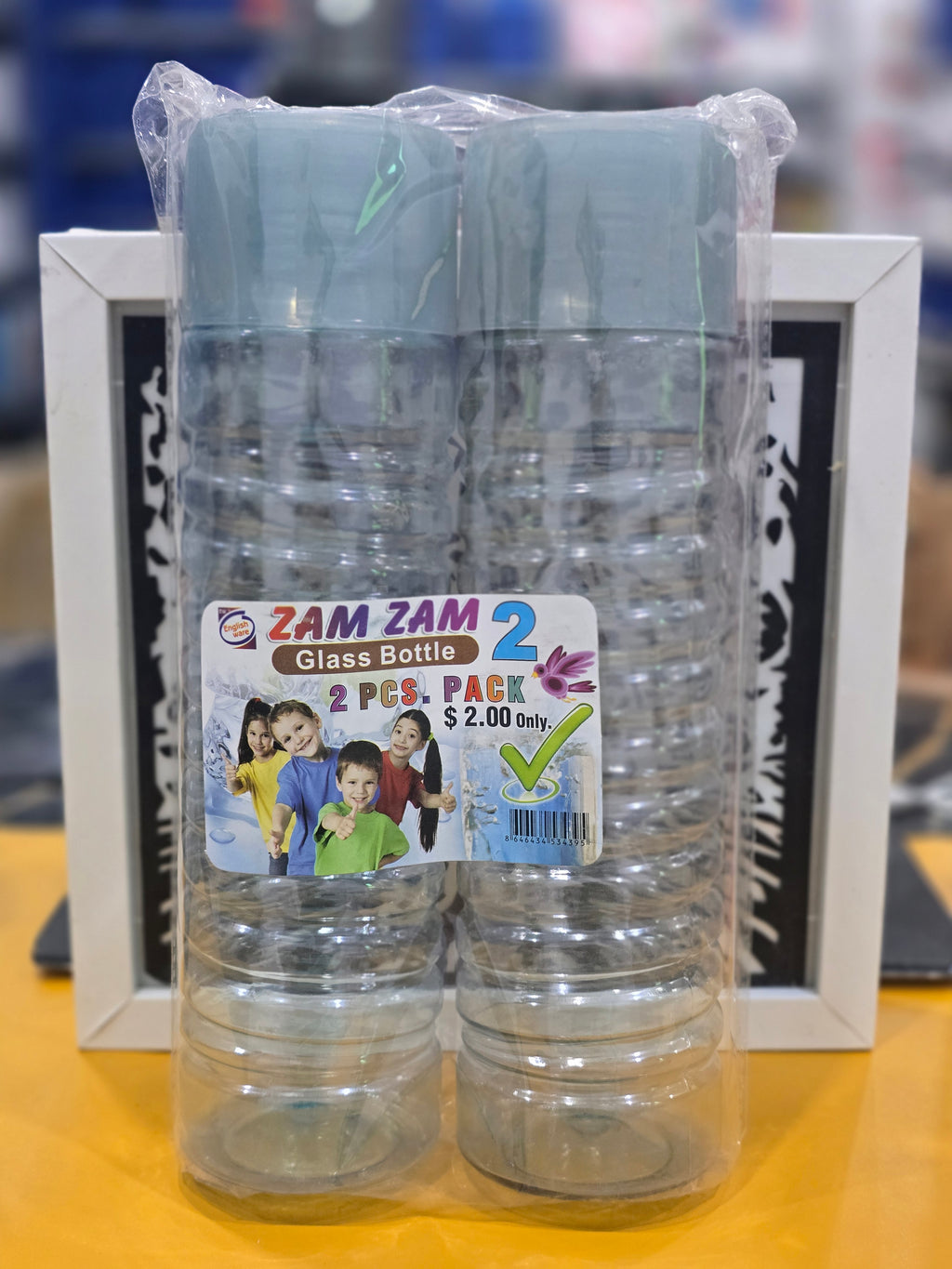 Plastic 2 Pcs Set Water Bottle Set